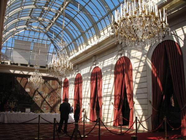 jardin intérieur hiver décoration erchitecture palais elysees