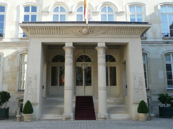 portique egyptien de germain goffrand, ambassade d&#39;allemagne