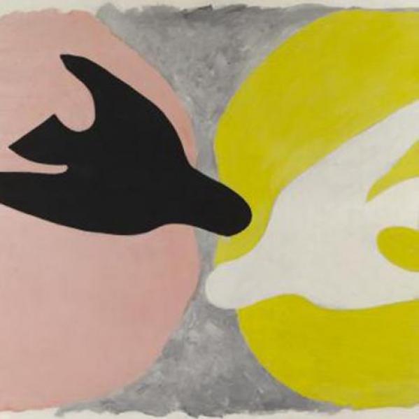 Georges Braque, L’Oiseau noir et l’oiseau blanc, 1960, exposition au grand palais Paris