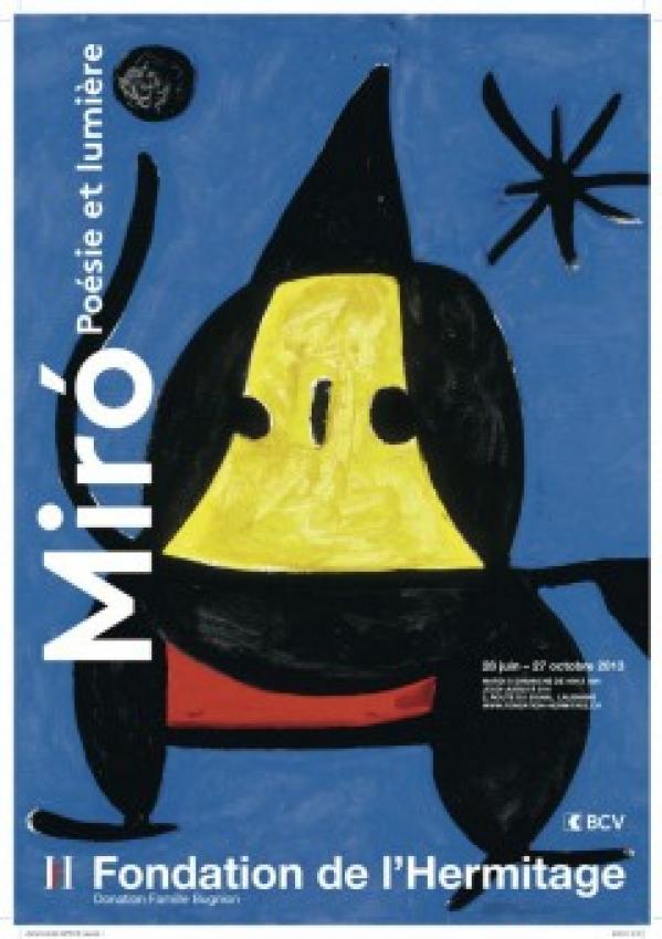 Miro, poesie et lumiere hermitage lausanne