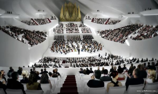 Grande salle philharmonie paris architecte 2015